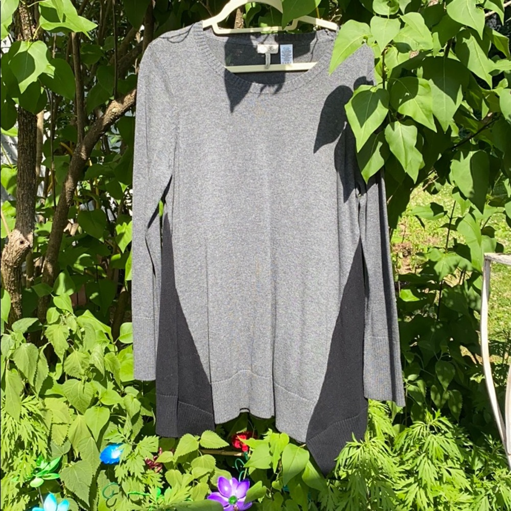 Grey with a black siding tunic
